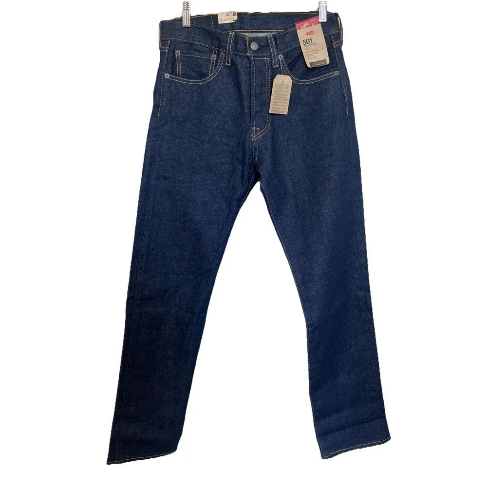 NWT Men's‎ Levi's 501 Button Fly Original Fit Straight Leg Dark Wash W28 x L30